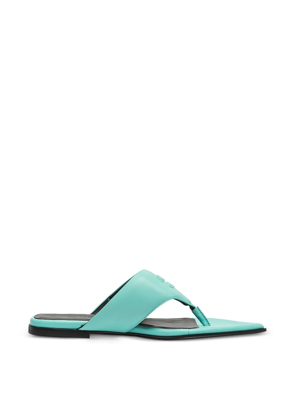 HUGO embossed thong sandals - Blu