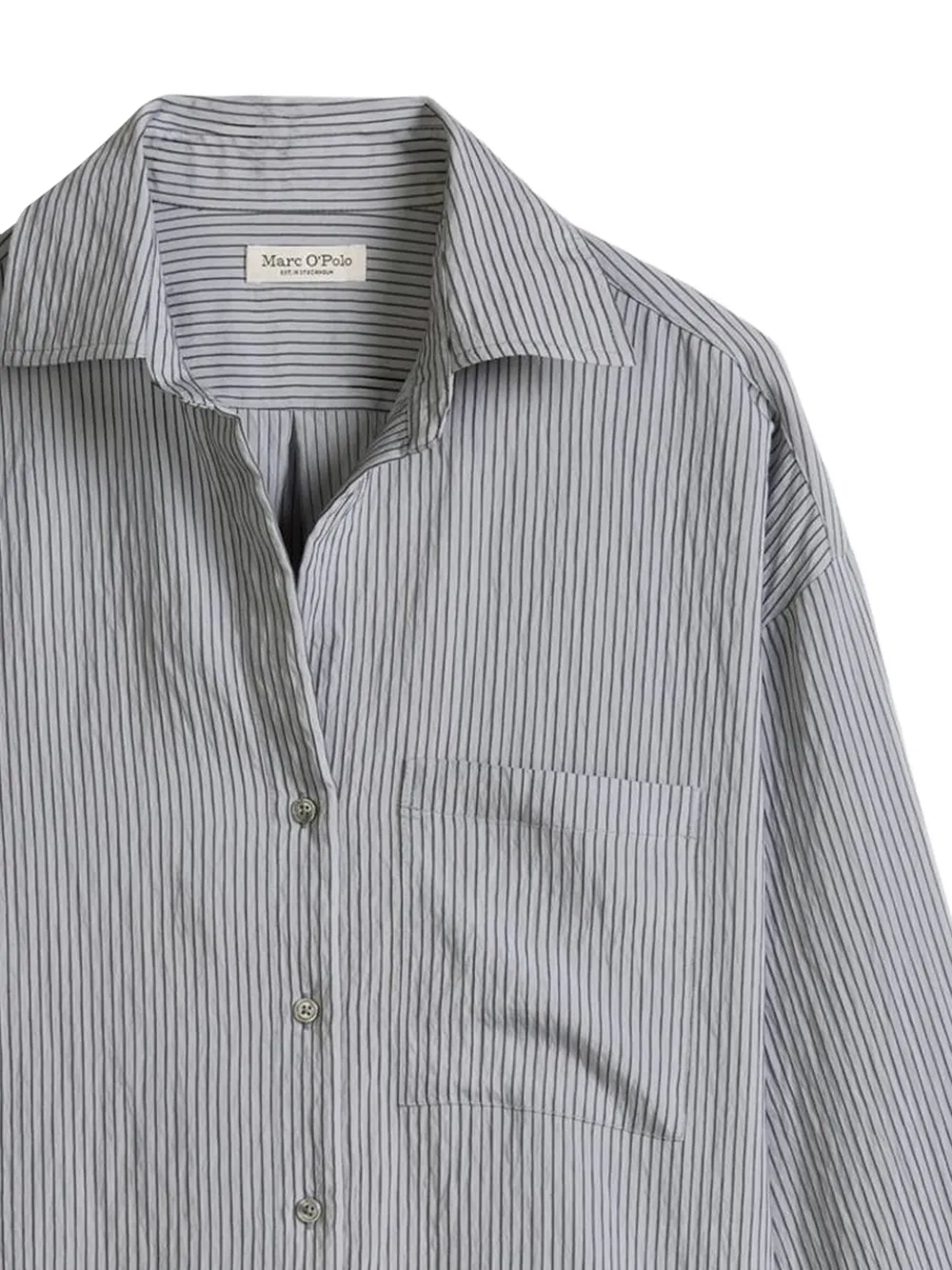 Marc O'Polo Gestreept shirt met lange mouwen Blauw