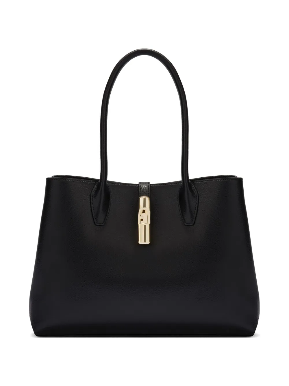 Furla Goccia Tote Bag In Black