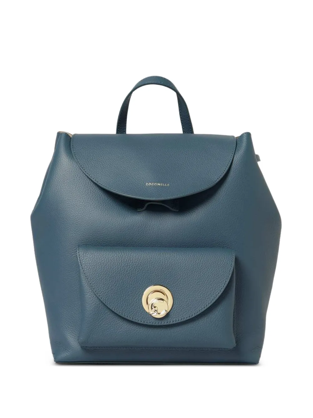 Coccinelle top-handle leather backpack - Blu