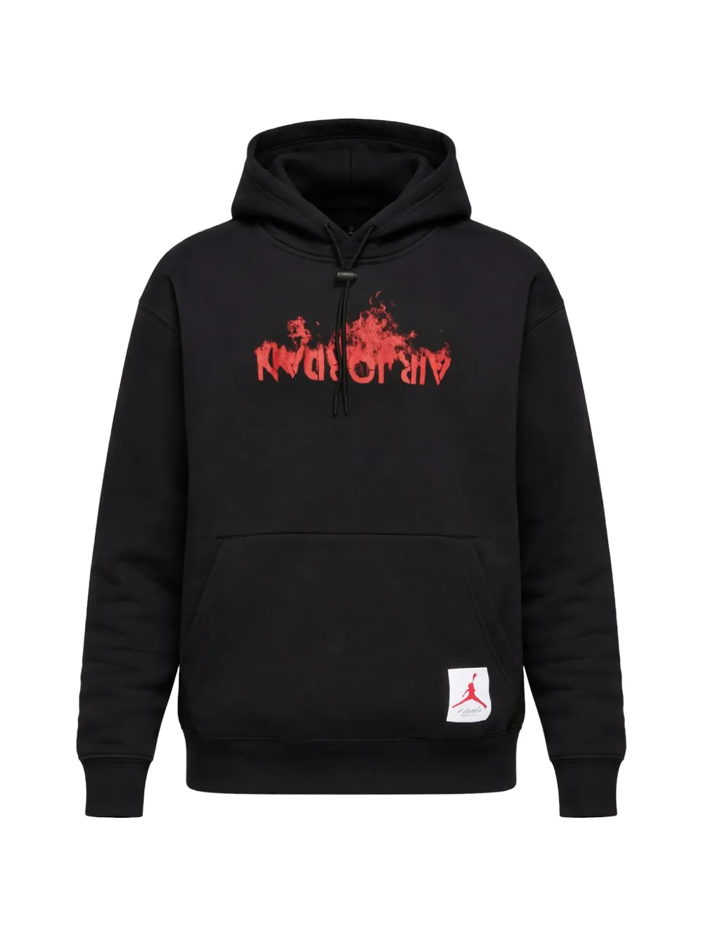 Jordan Retro 4 graphic-print drawstring hoodie - Nero