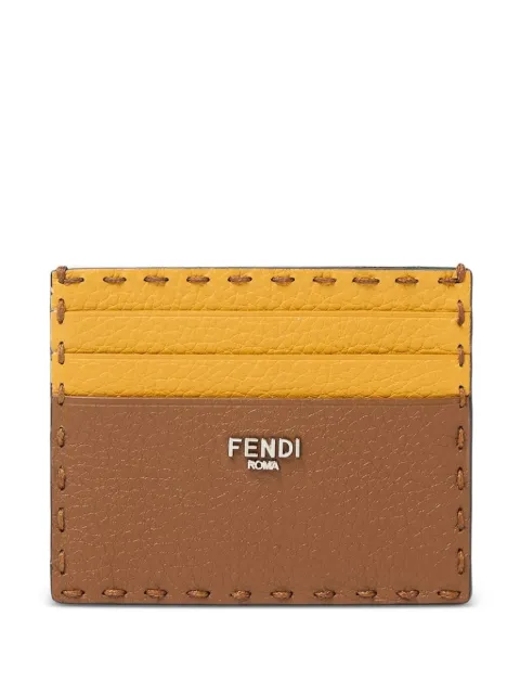 FENDI stitched bicolour cardholder