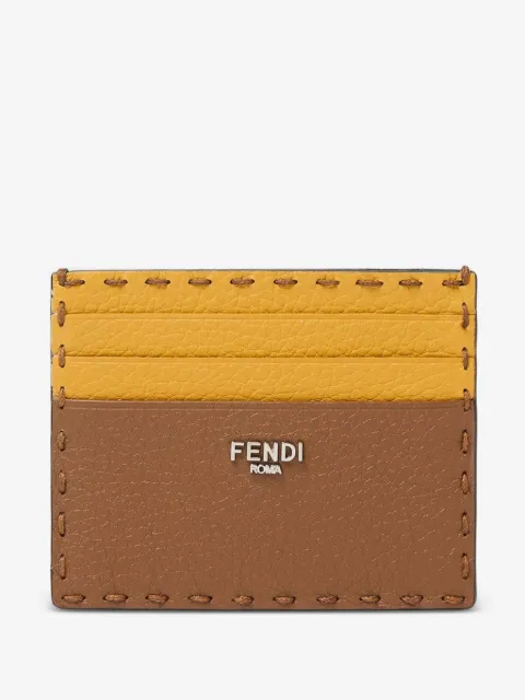 FENDI tarjetero con diseño bicolor