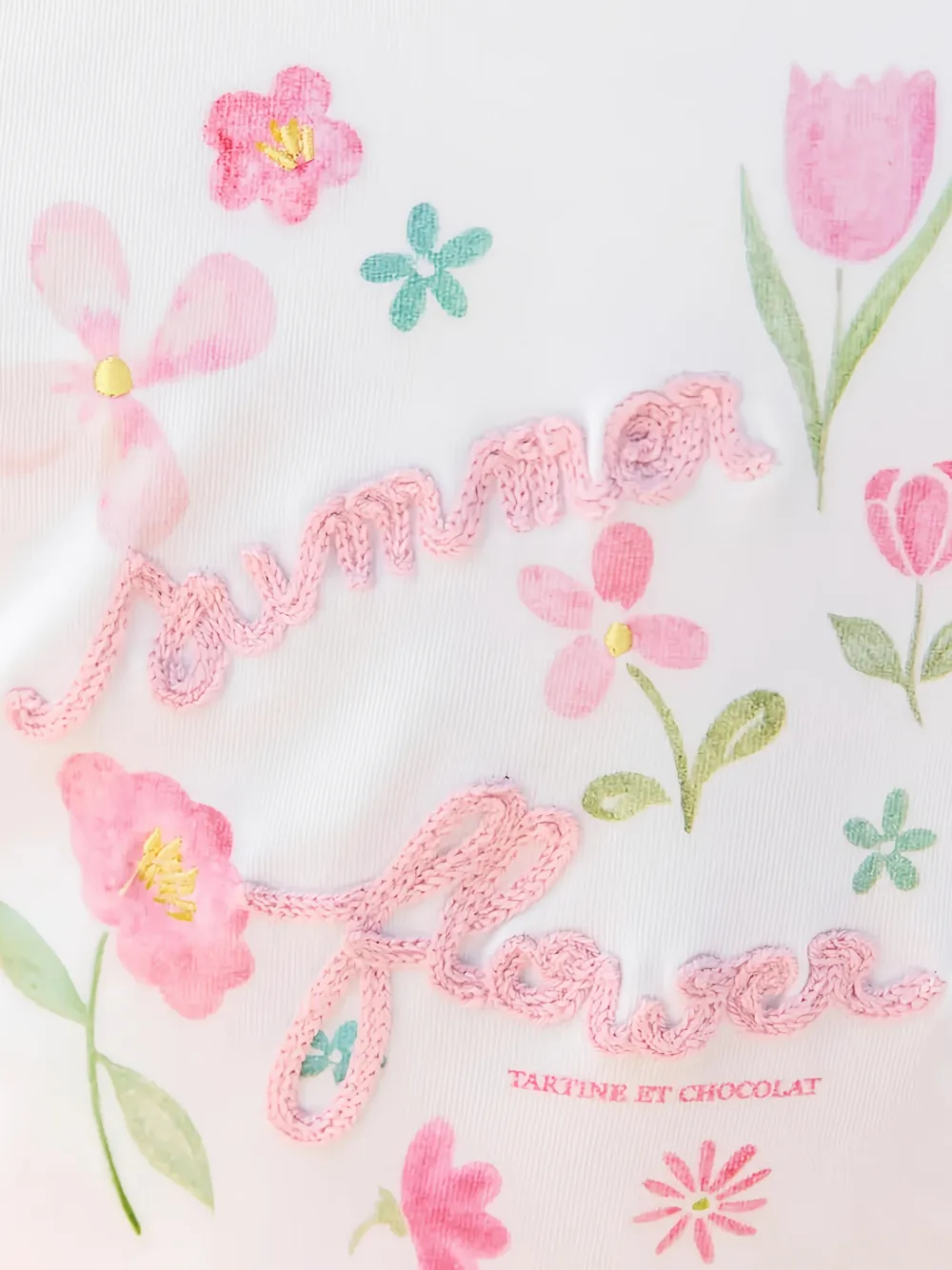 Tartine Et Chocolat T-shirt met bloemenprint Wit