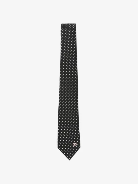 Valentino Garavani corbata con estampado de lunares