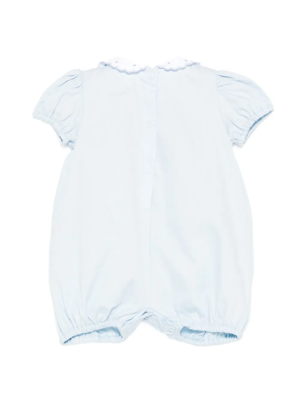 Siola Gesmockte romper met gewelfde kraag Blauw
