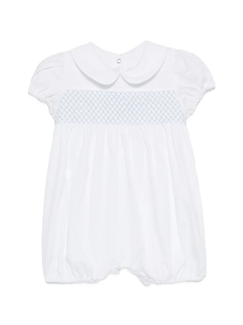 Siola smocked romper - Bianco