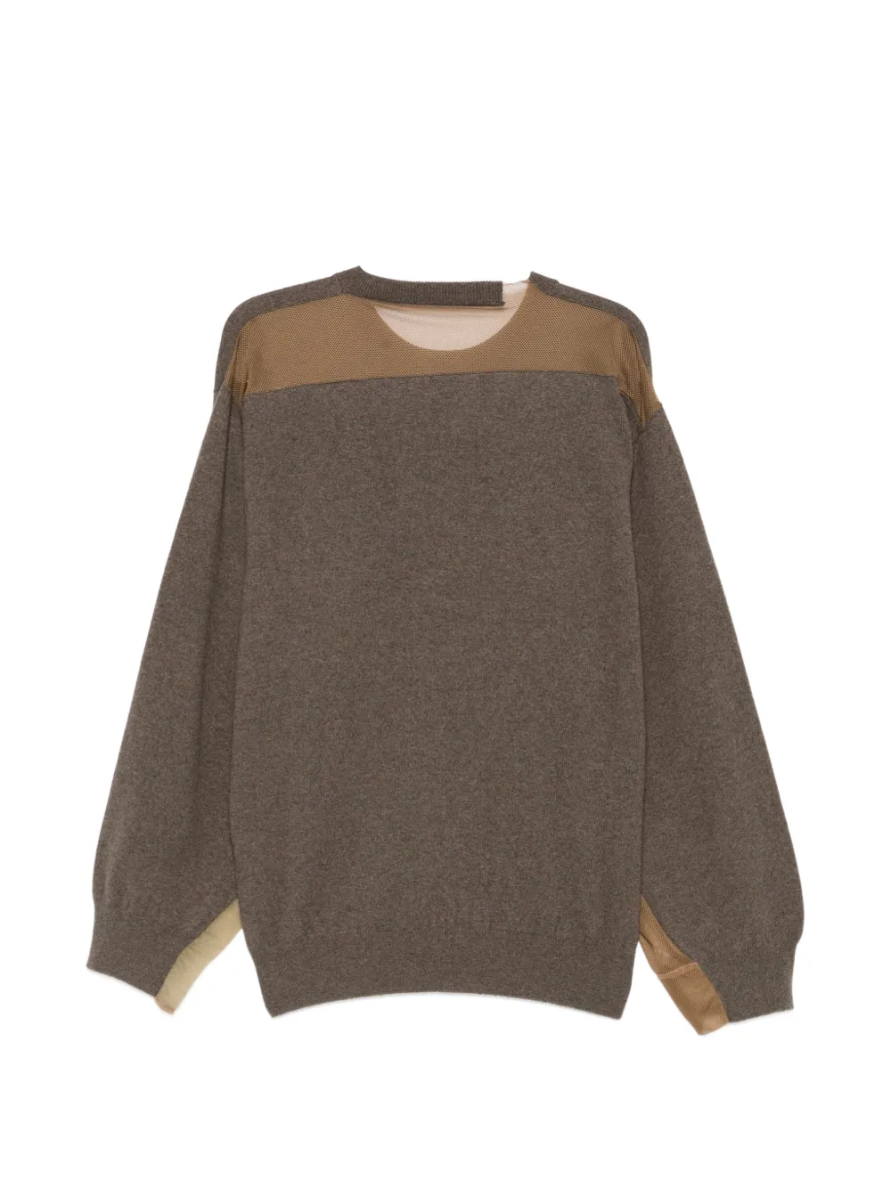 Magliano mesh-panel layered sweater - Bruin