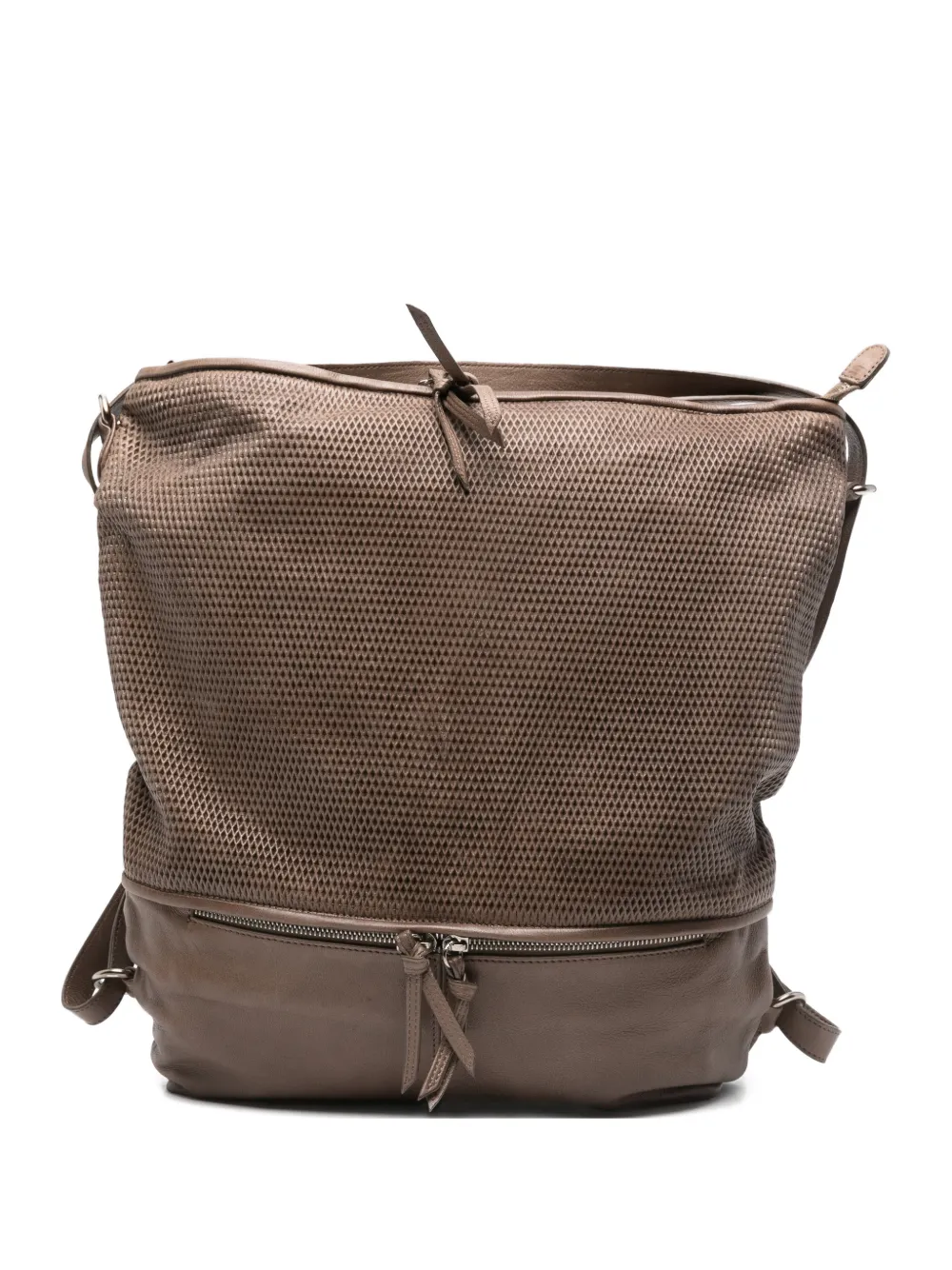 REPTILE´S HOUSE Bee textured backpack - Toni neutri