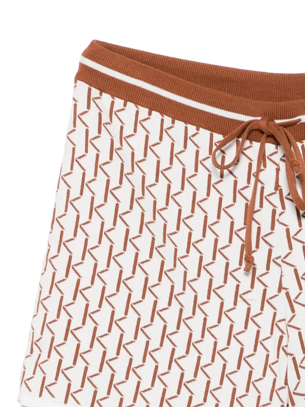 Kiton Trainingsshorts met monogram Wit