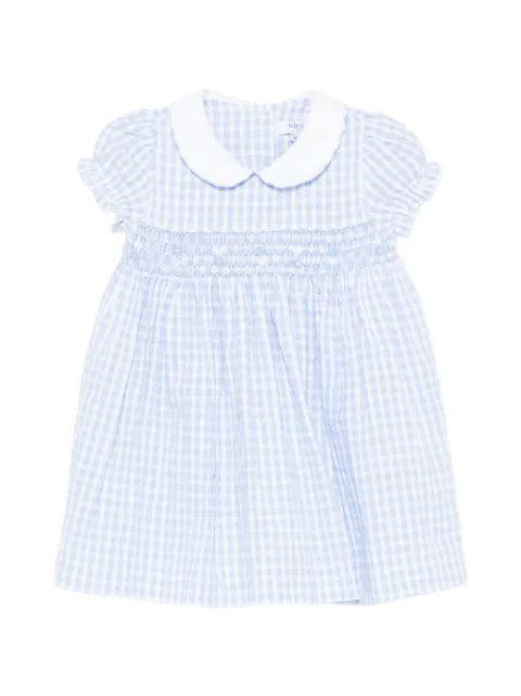 Siola gingham-print smocked dress