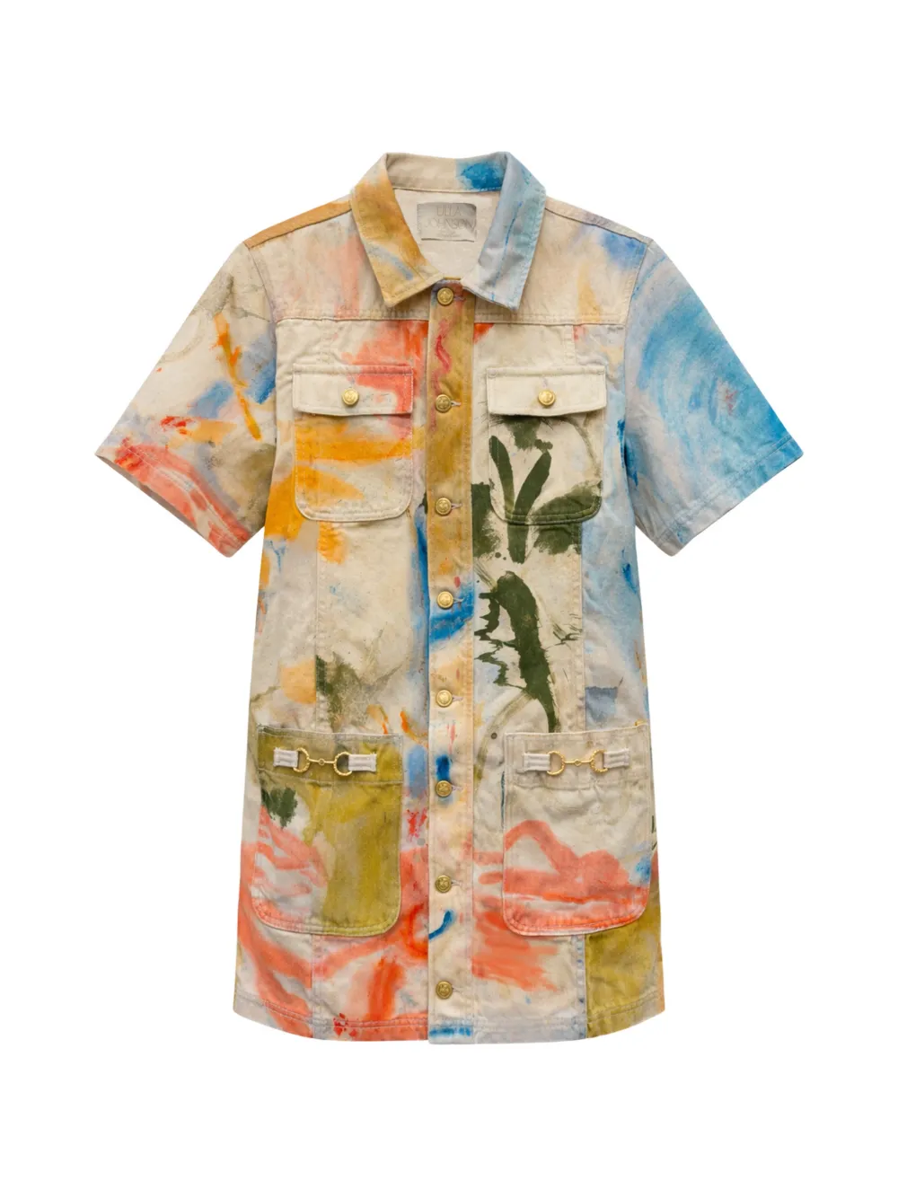 Ulla Johnson Painters pocket mini dress - Neutrals