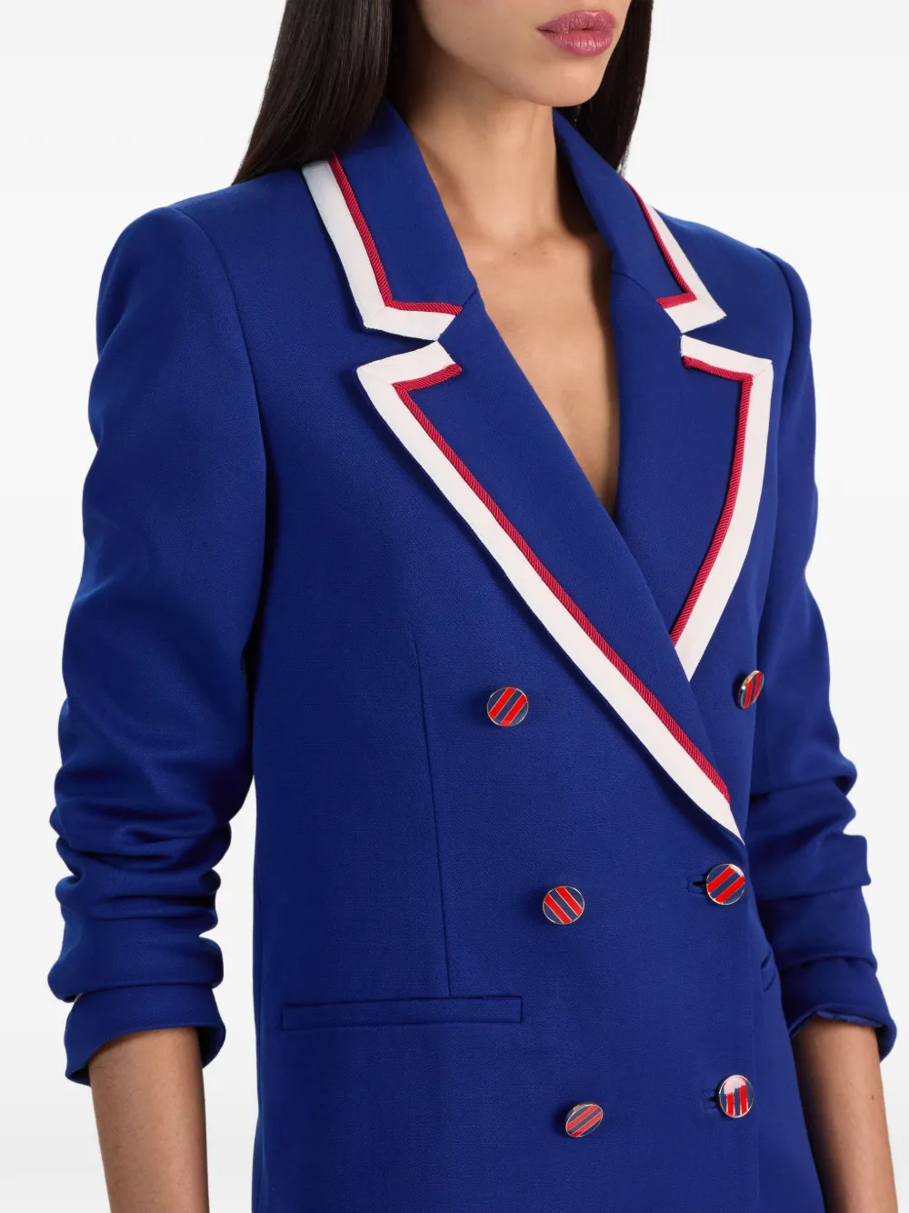 alice + olivia Campbell blazer met dubbele rij knopen Blauw