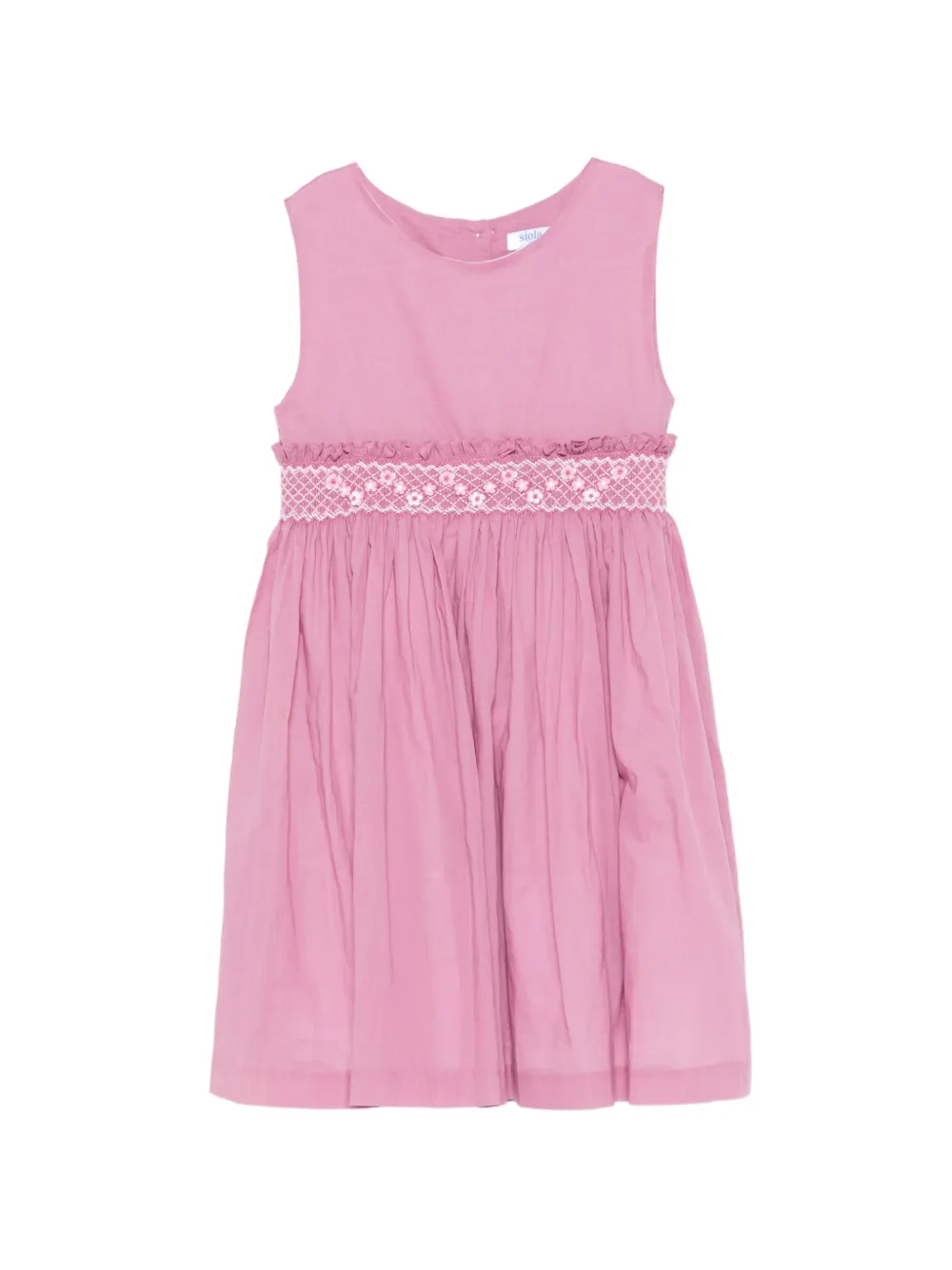 Siola floral-embroidered dress - Rosa