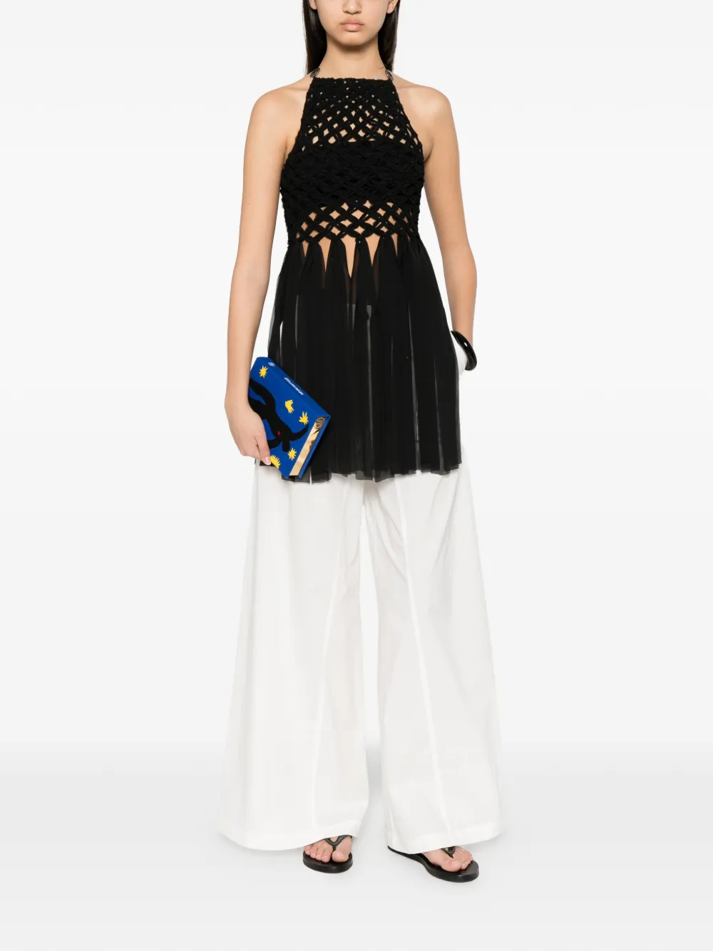 PINKO Broek met knoopsluiting Wit