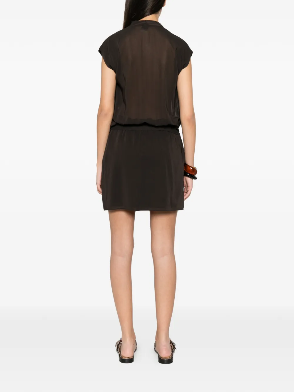 PINKO Ardola mini-jurk met striksluiting Bruin