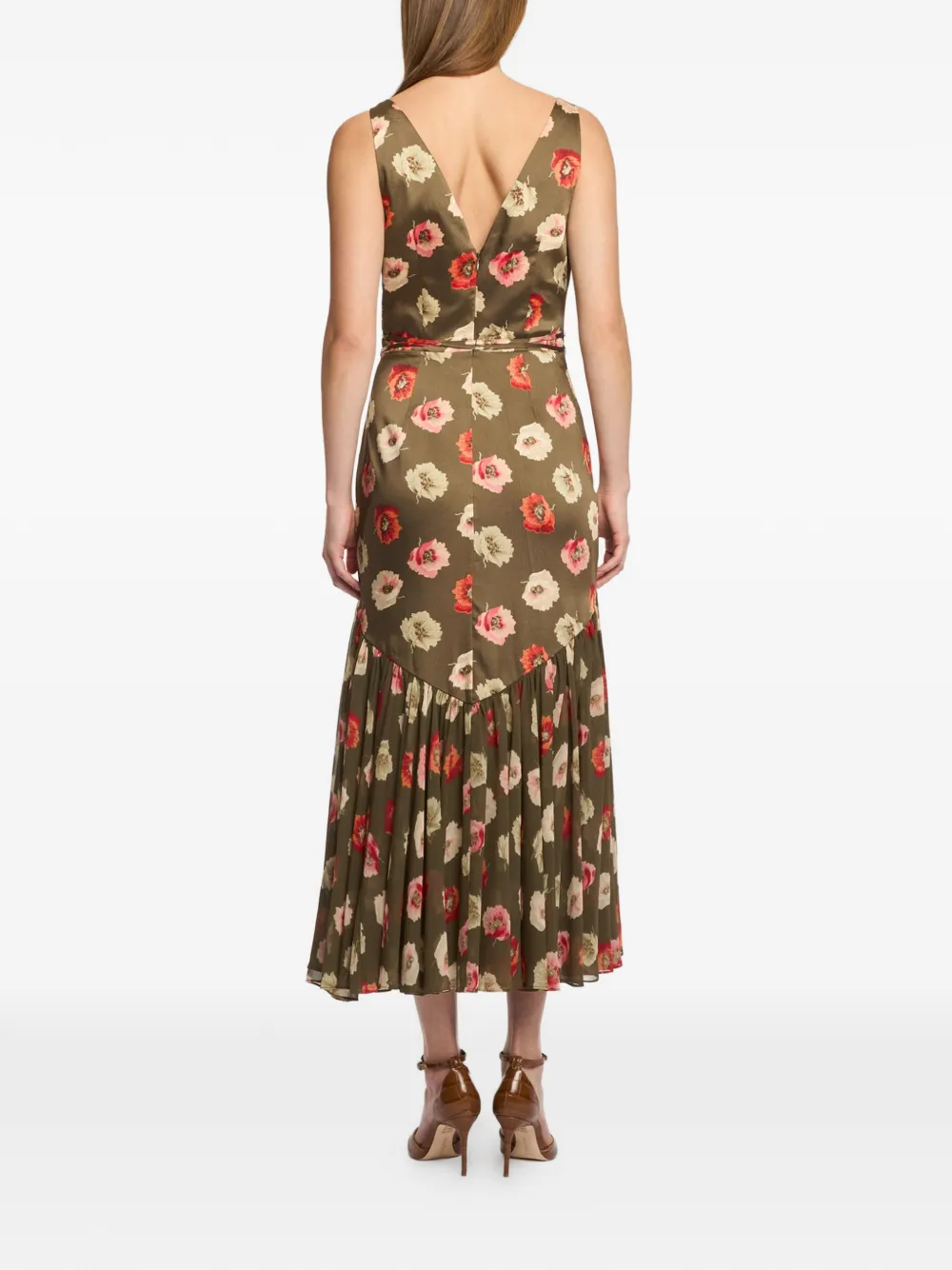 Cinq A Sept Jurk met bloemenprint Groen
