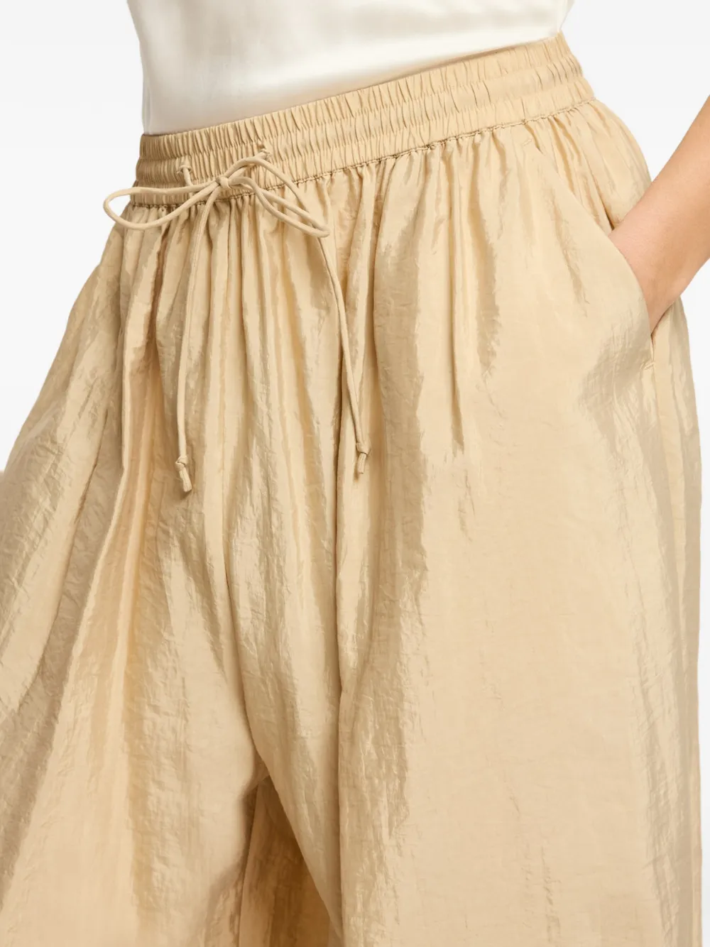 Cinq A Sept Geweven broek Beige