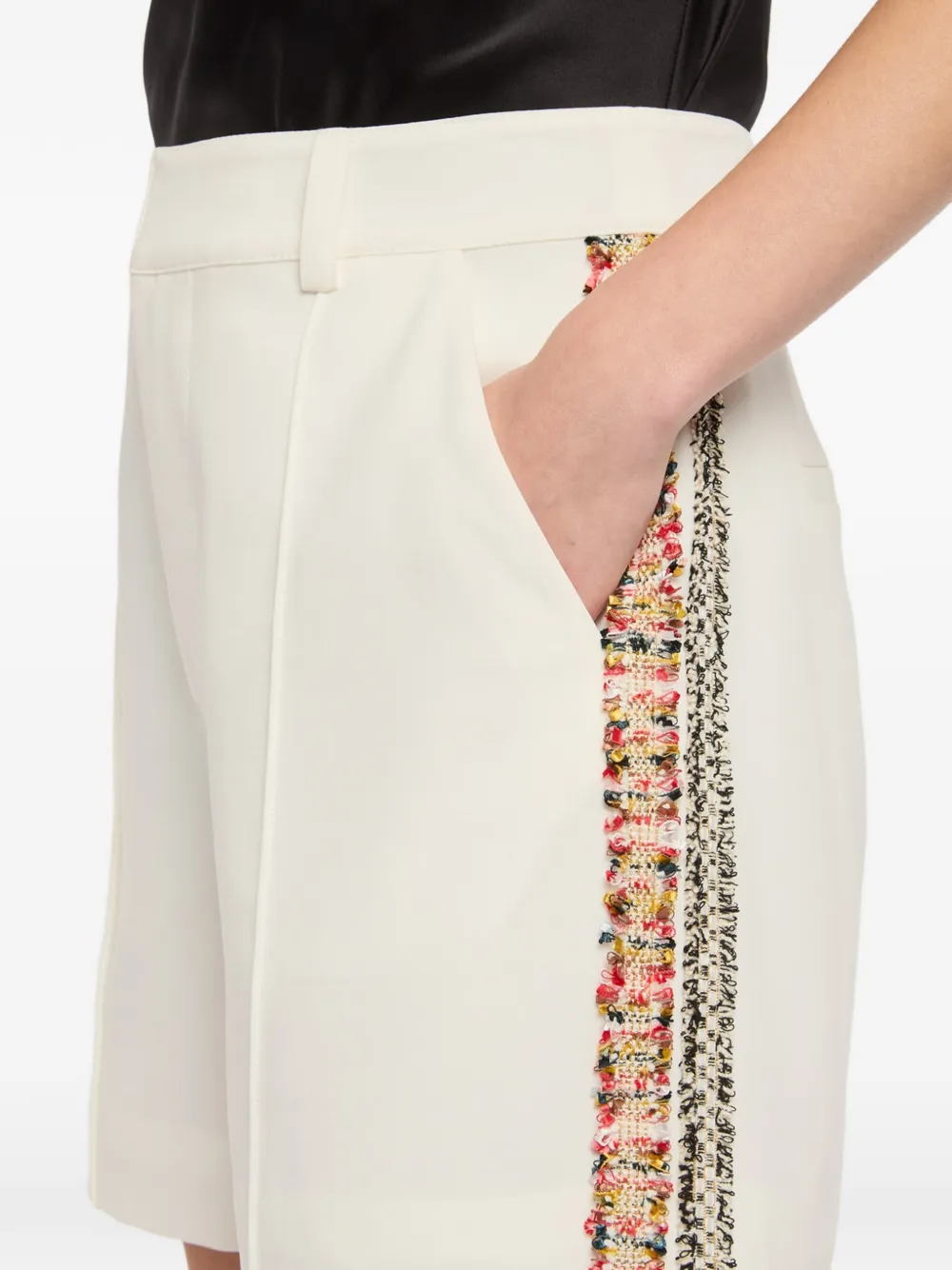 Cinq A Sept Lynn shorts met afwerking Beige