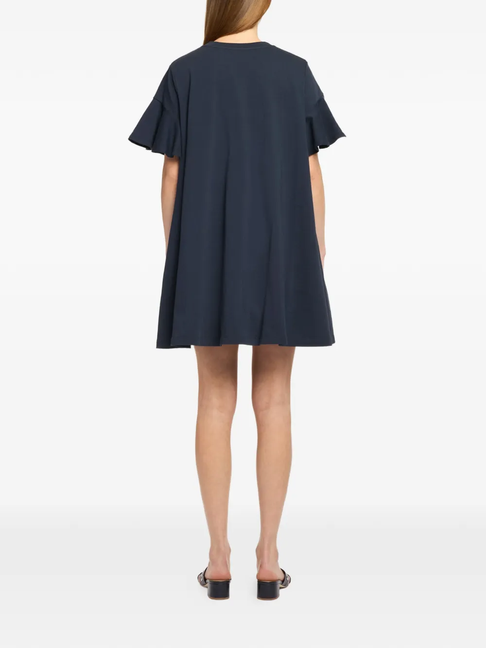 Cinq A Sept Jane jurk met ruches Blauw