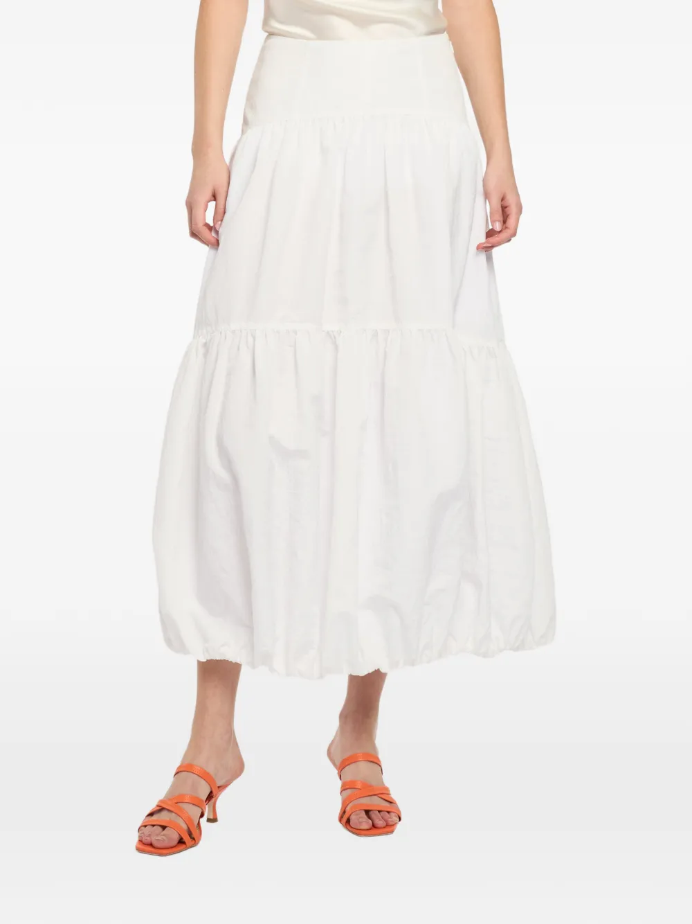 Cinq A Sept Blythe gelaagde rok Wit