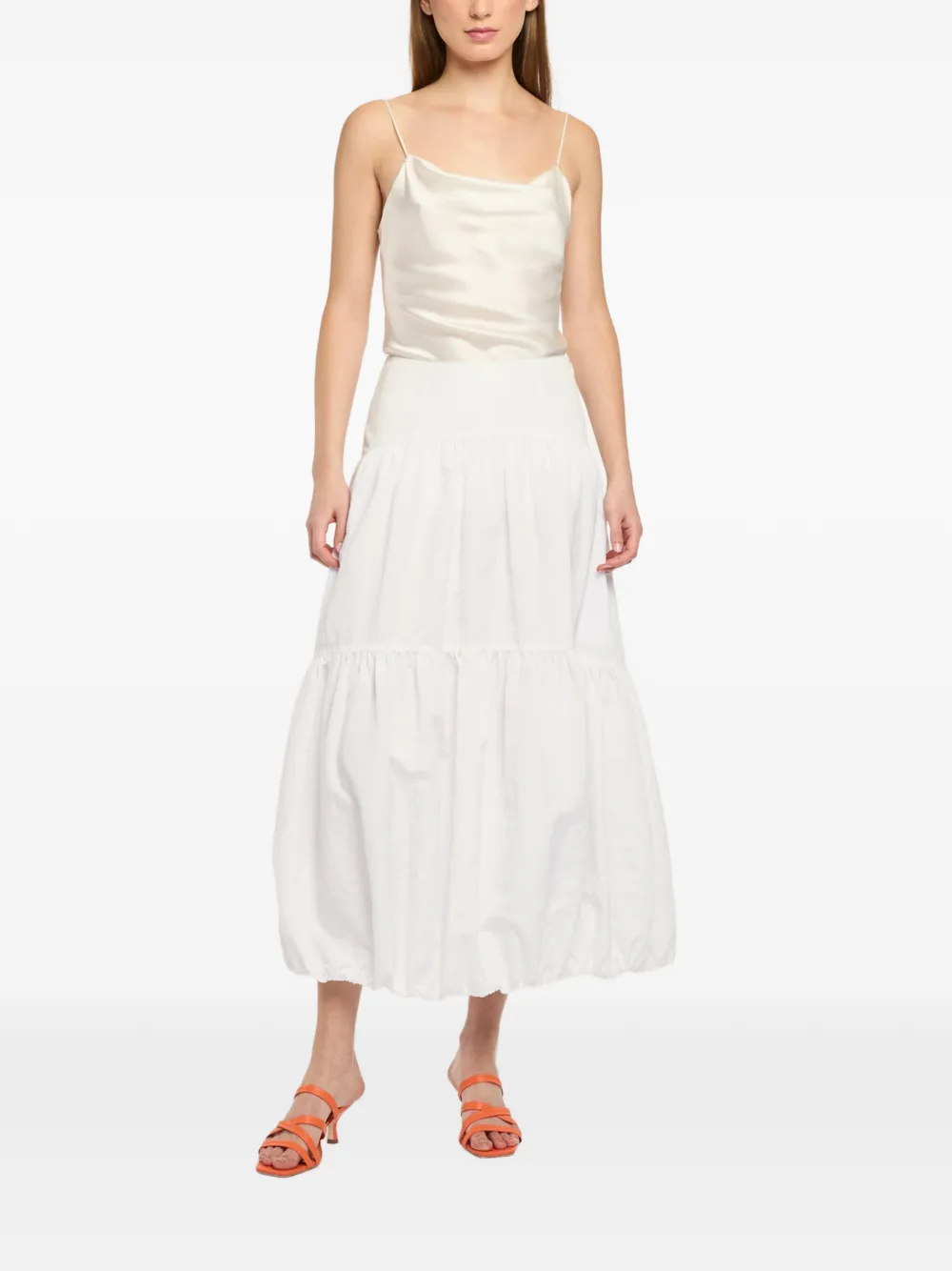 Cinq A Sept Blythe gelaagde rok Wit