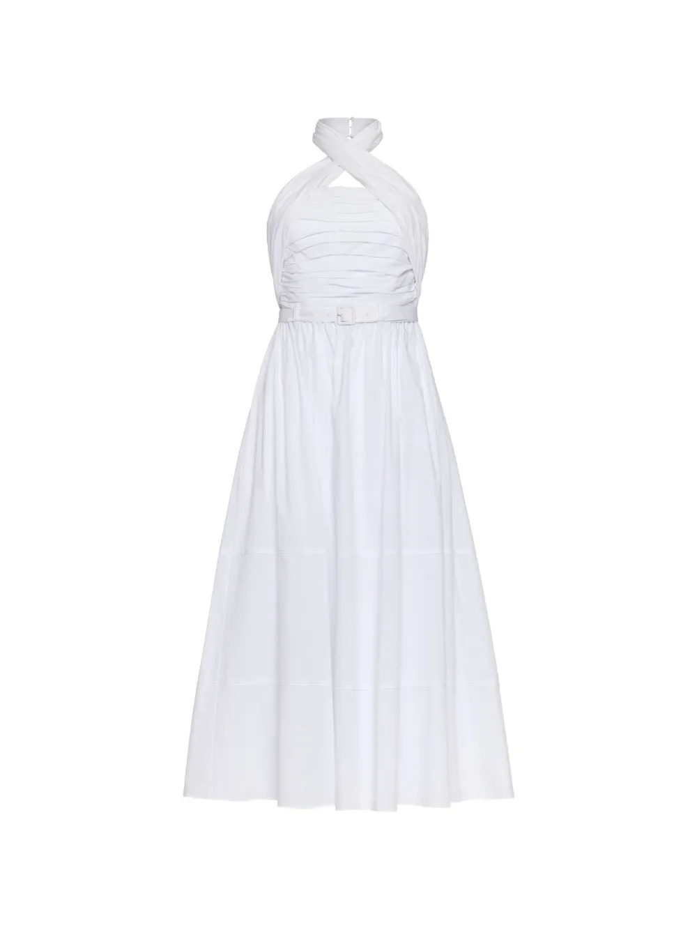 Cinq A Sept Marcie halterneck-belted dress - White
