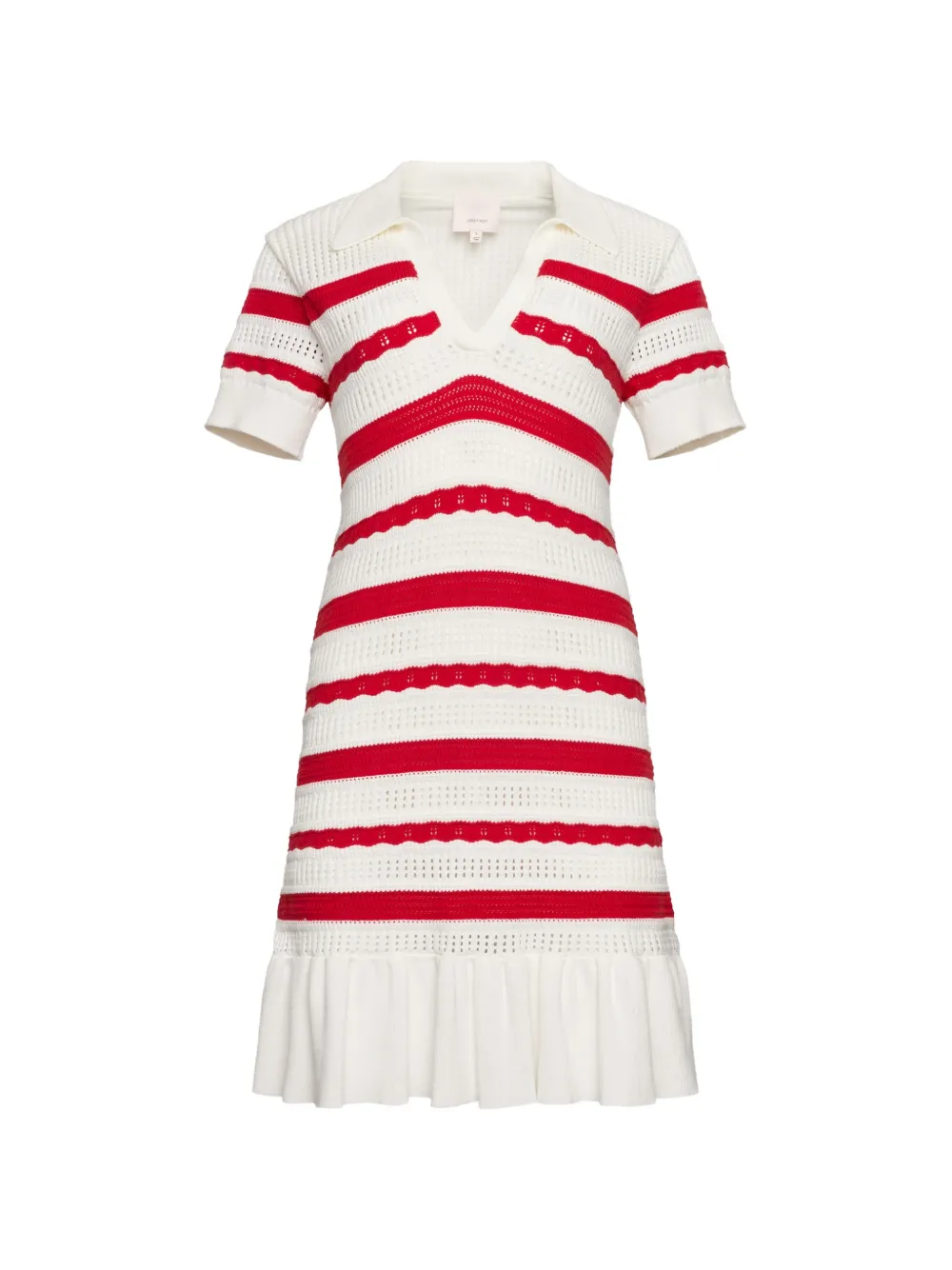 Cinq A Sept striped polo dress - White