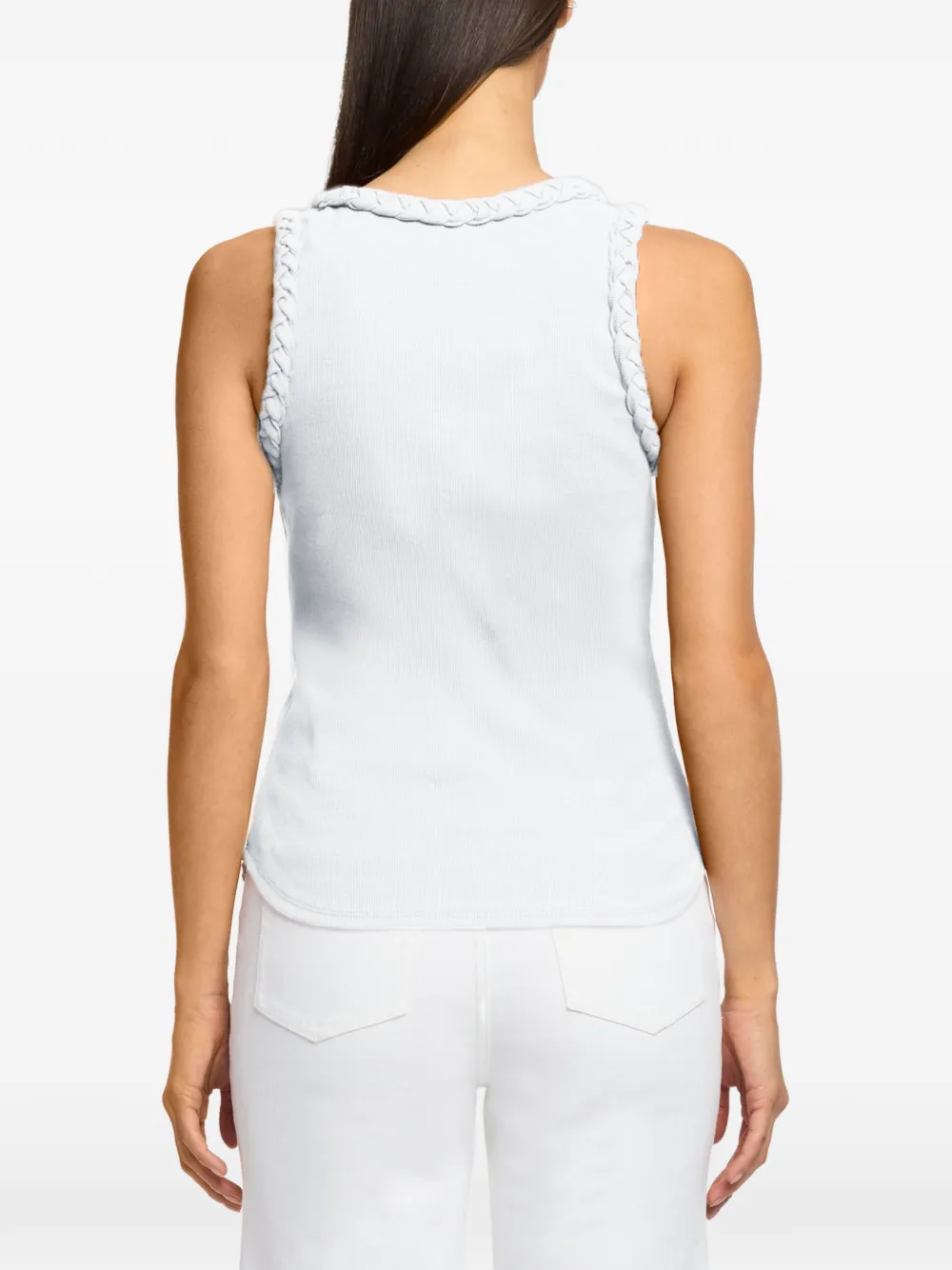 Cinq A Sept Gevlochten tanktop Wit