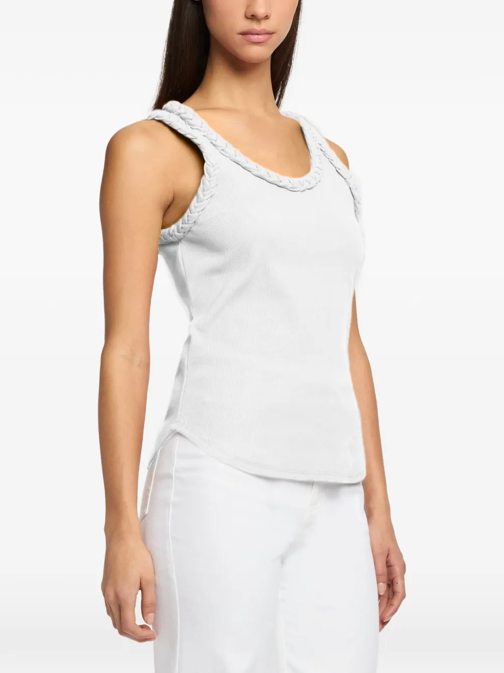Cinq A Sept Gevlochten tanktop Wit
