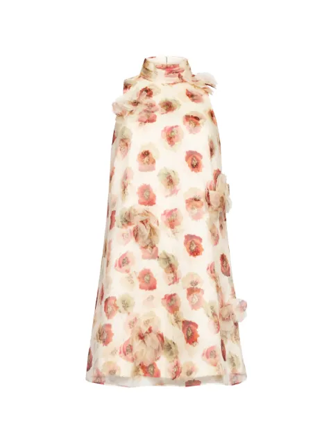 Cinq A Sept floral appliqué dress