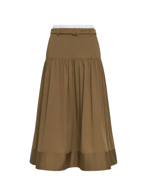 Cinq A Sept belted gathered skirt
