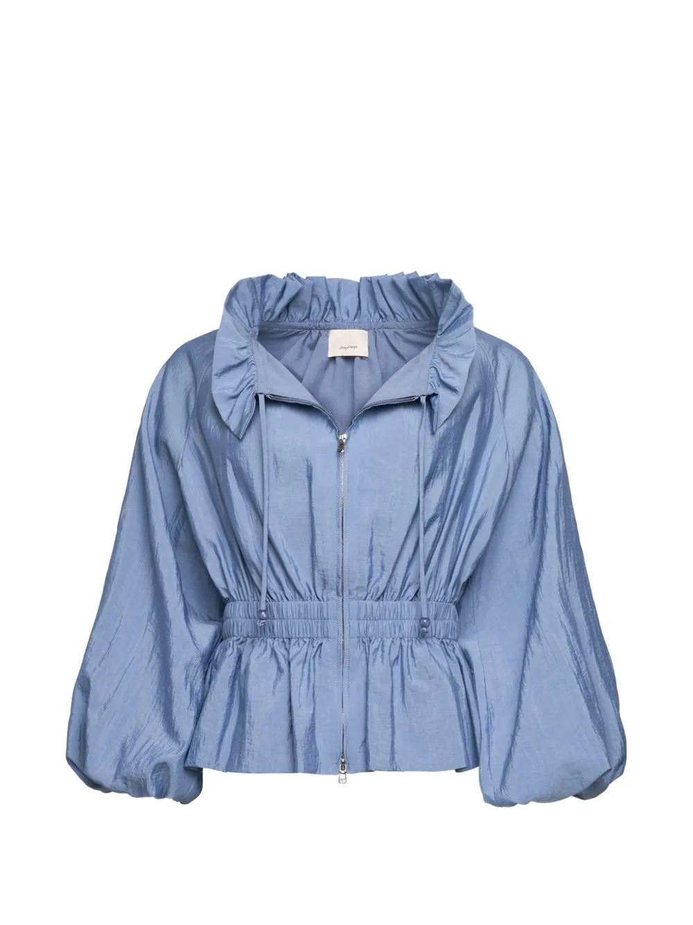 Cinq A Sept ruffled peplum jacket - Blu