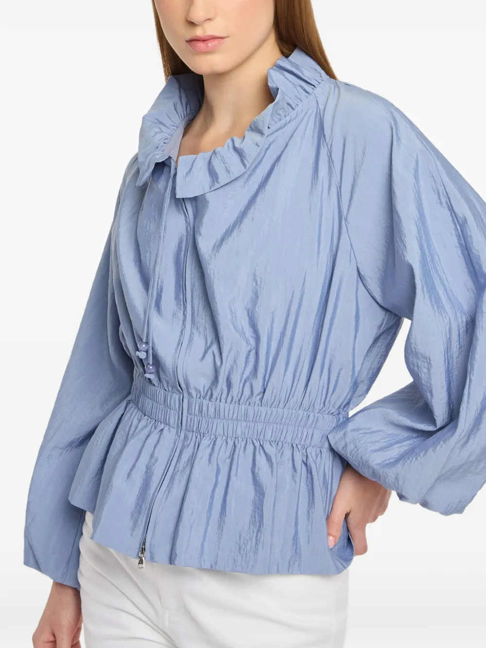 Cinq A Sept Peplum jack met ruches Blauw
