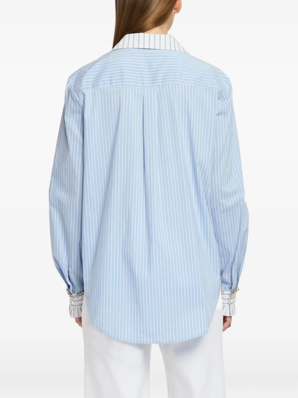 Cinq A Sept Dorsia blouse verfraaid met strepen Blauw