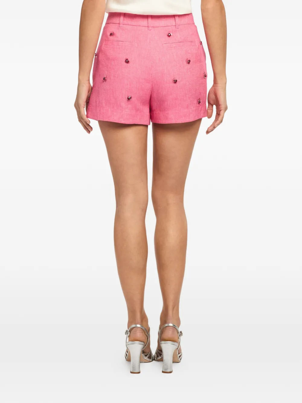 Cinq A Sept Wildflower shorts met pailletten Roze