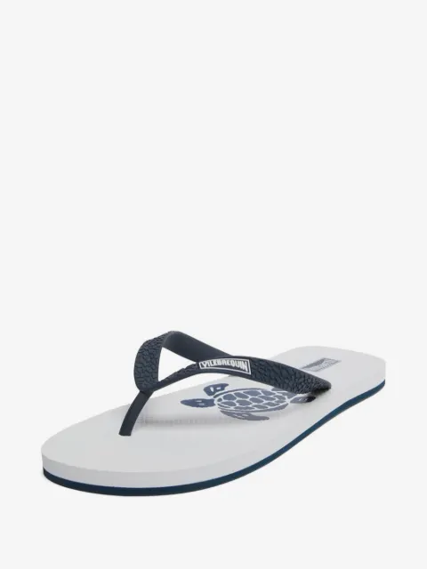 Vilebrequin flip flops con estampado de tortugas