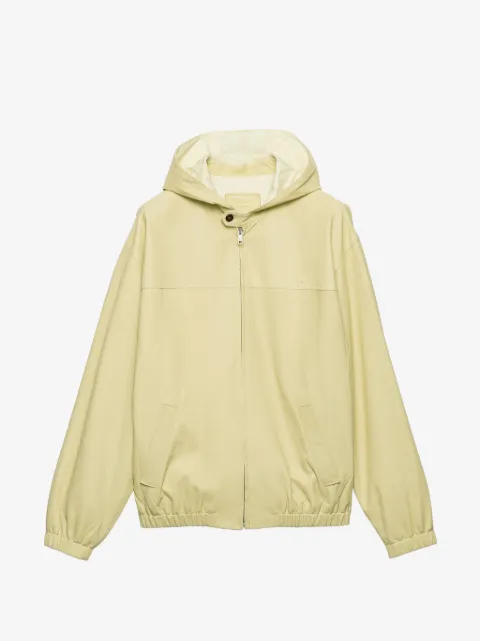 Prada hooded nappa leather jacket