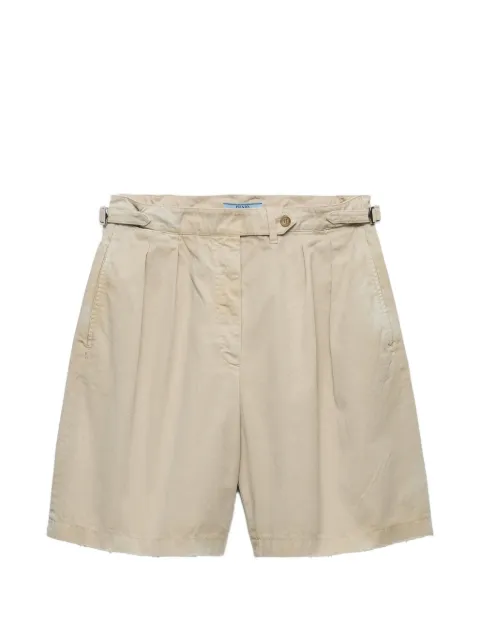 Prada garment-dyed old gabardine shorts