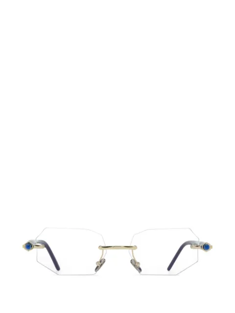 Kuboraum rimless geometric-frame glasses