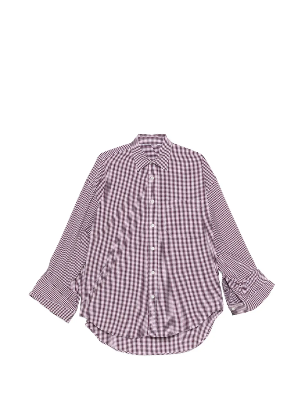 marina yee M.Y. gingham shirt - Rosso