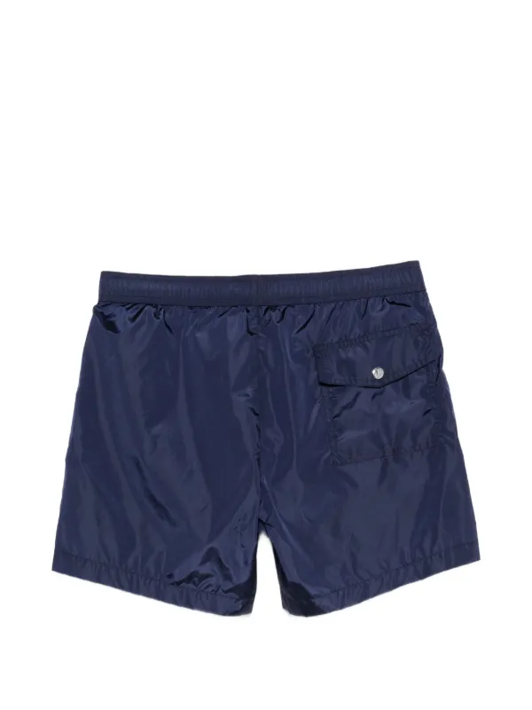 Moncler Drawstring Piping Swim Shorts | Blue | FARFETCH