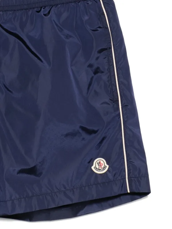 MONCLER★XXLサイズ★ネイビー★ショートパンツ Moncler Drawstring Piping Swim Shorts | Blue | FARFETCH