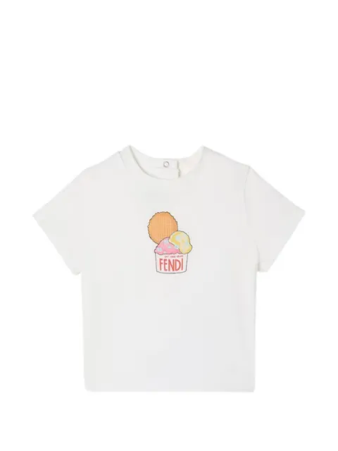 Fendi Kids graphic-print T-shirt