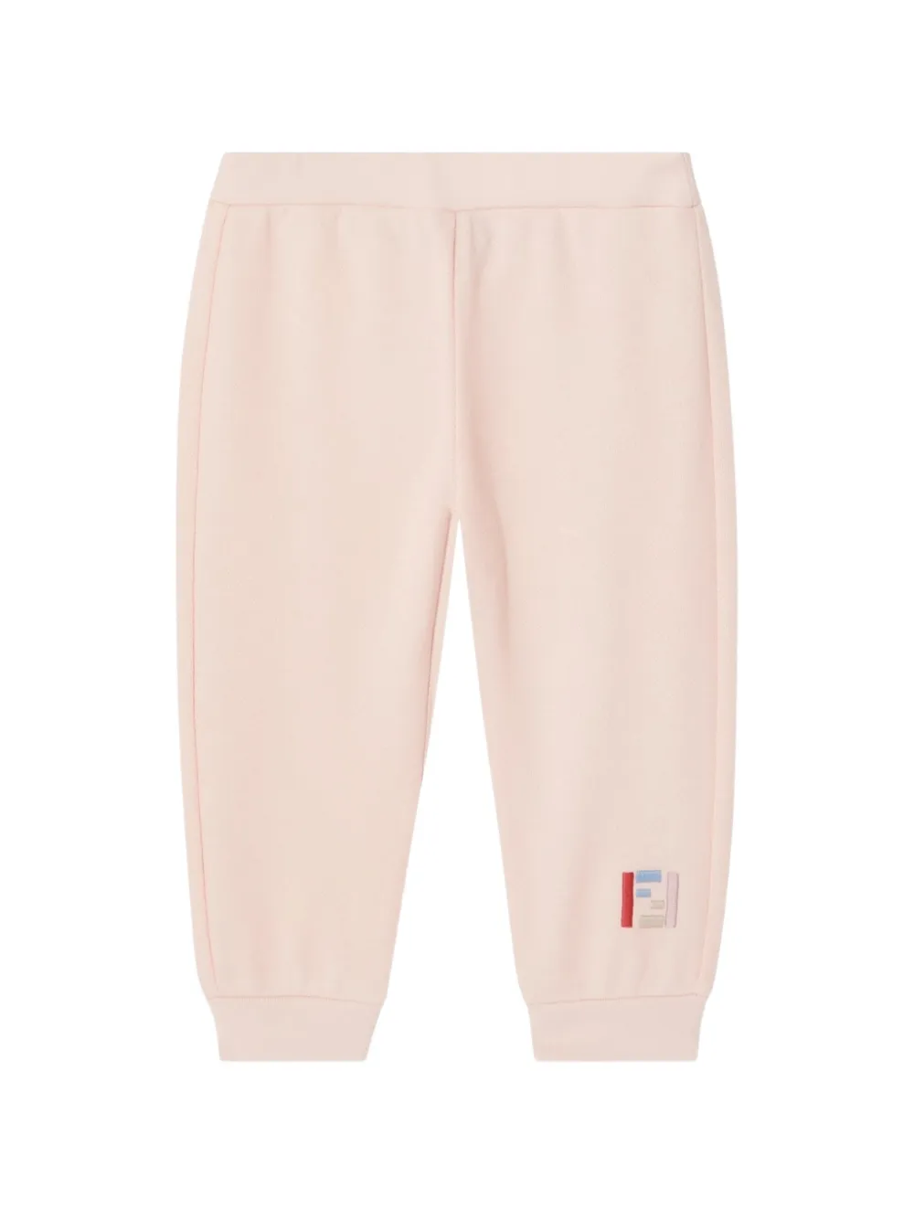 Fendi Kids logo-patch track pants - Rosa