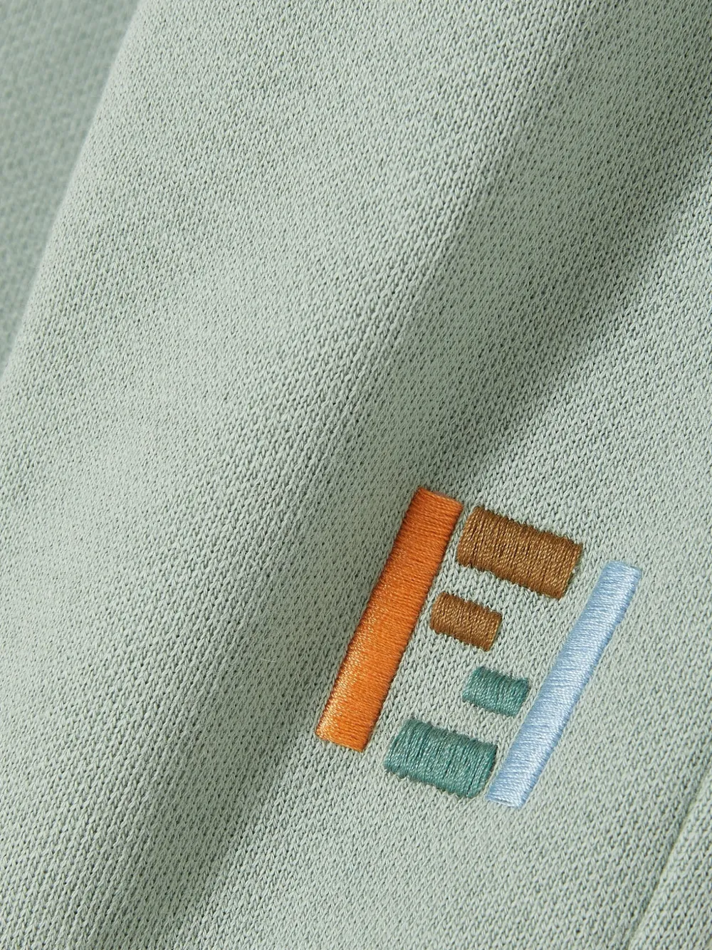 Fendi Kids Trainingsbroek met geborduurd logo Groen