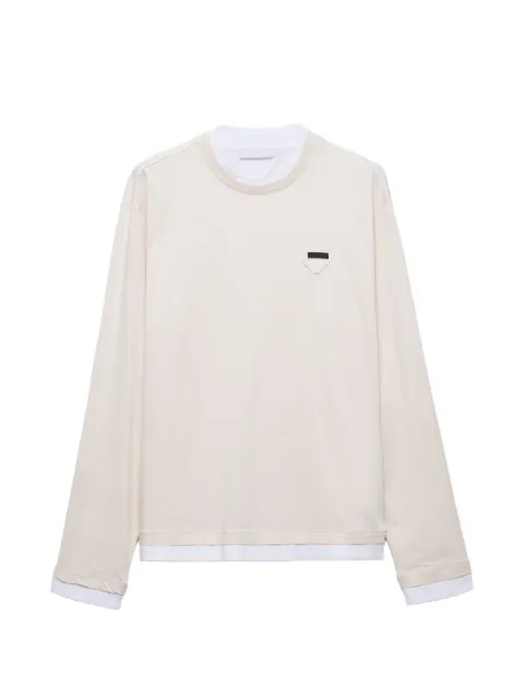 Prada long-sleeved cotton T-shirt