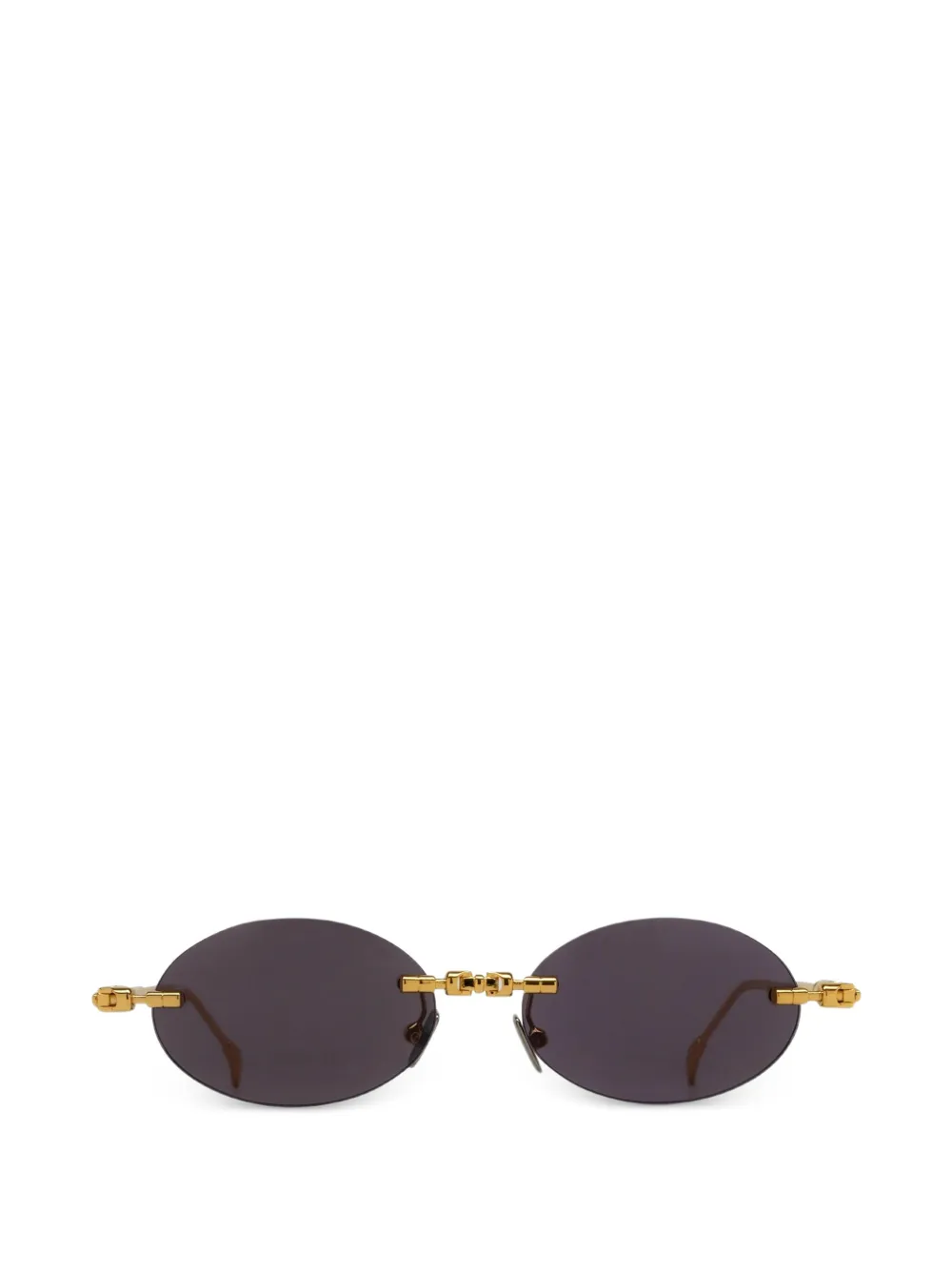 Kuboraum Occhiali da sole ovali H62 - Oro