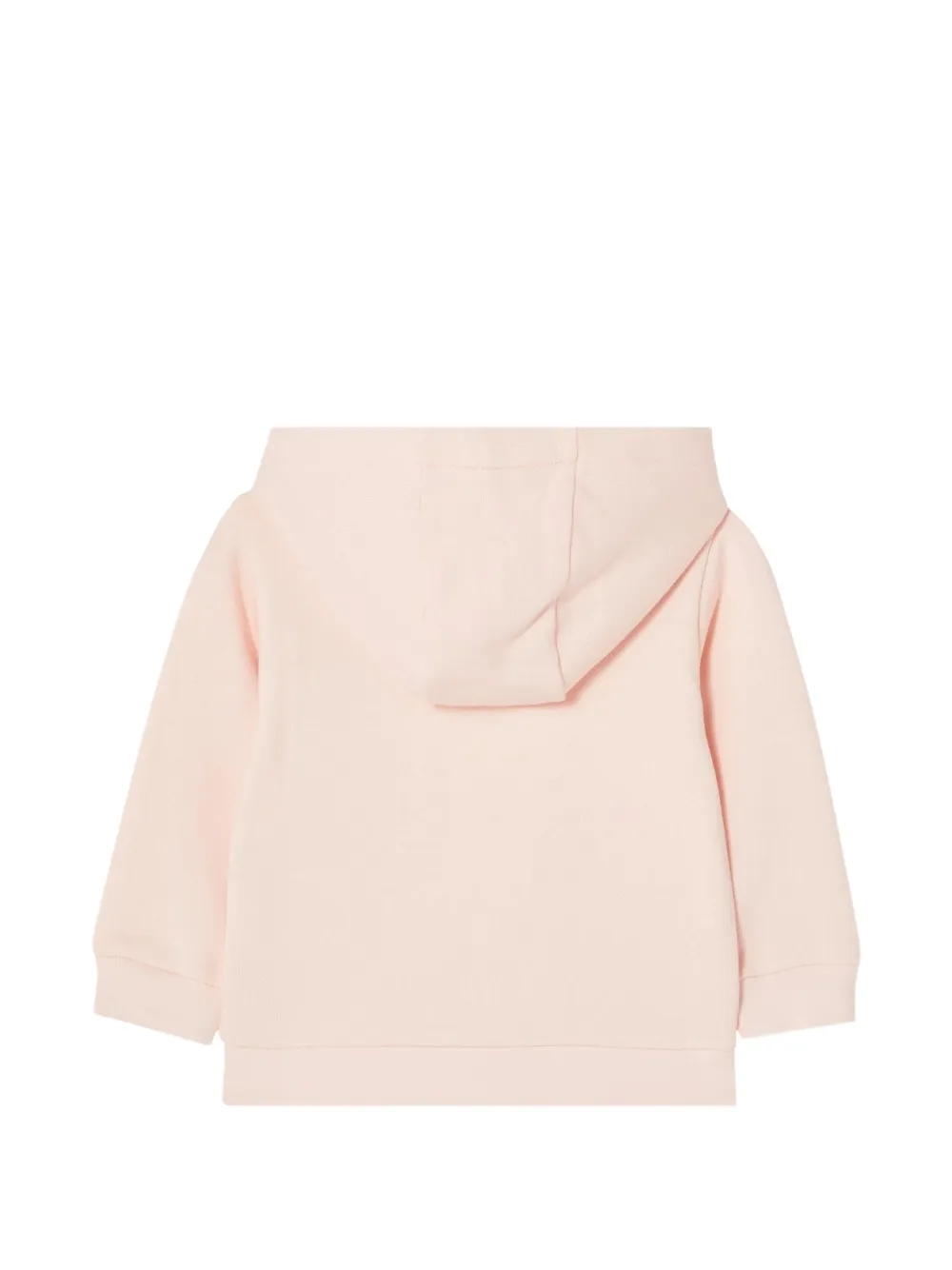 Fendi Kids Hoodie met geborduurd logo en rits Roze