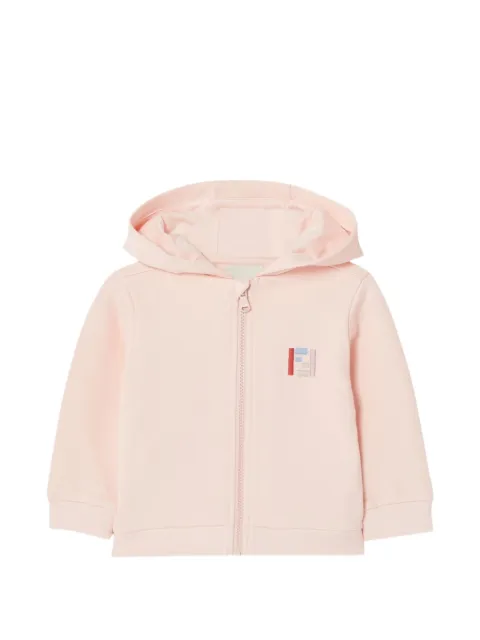 Fendi Kids hoodie zippé à logo brodé